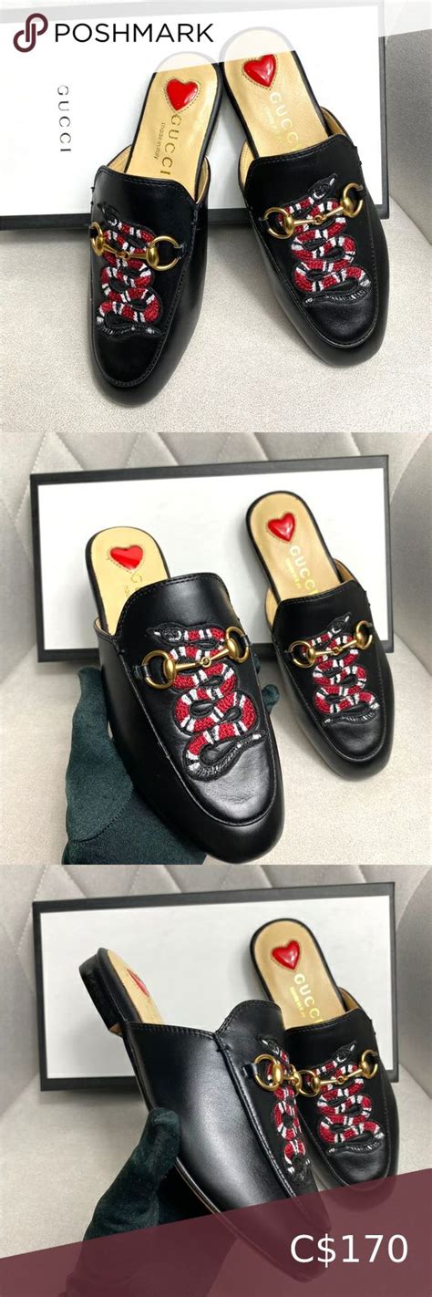 gucci snake slides fake|gucci embellished slides.